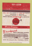 Matchbook Cover - Brookpark Golf Driving Range Parma OH 40 Strike
