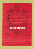 Matchbook Cover - Bianca's Restaurant Marina Del Rey CA girlie 40 Strike