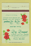 Matchbook Cover - Big Bouquet Flower Gift Shop Euclid OH 40 Strike