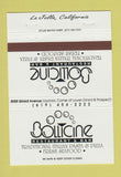 Matchbook Cover - Bollicine Restaurant Restaurant La Jolla CA #2 WHITE 40 Strike