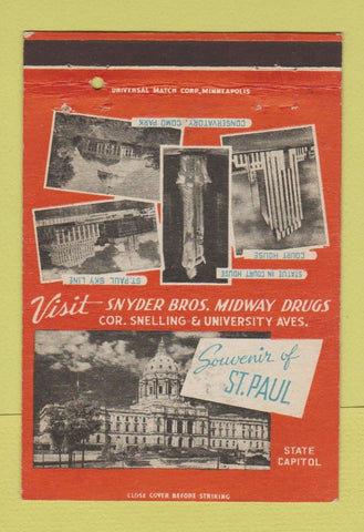 Matchbook Cover - Snyder Bros Drugs St Paul MN 40 Strike