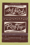 Matchbook Cover - Roof Top Restaurant Fort Lauderdale FL WEAR 40 Strike