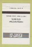 Matchbook Cover - Rotisserie Restaurant Lincoln NE 40 Strike