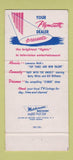 Matchbook Cover - Puritan Plymouth Cranston RI 30 Strike