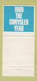 Matchbook Cover - 1969 Chrysler Newport Convertible Canada 30 Strike