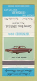 Matchbook Cover - 1966 Chrysler 300 Corney Bros Summerside PEI 30 Strike