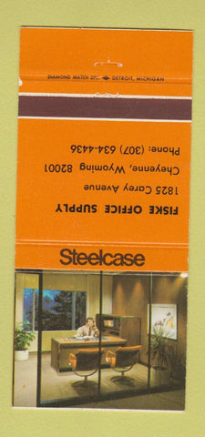 Matchbook Cover - Steelcase Office Furniture Cheyenne WY 30 Strike