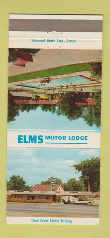 Matchbook Cover - Elms Motor Lodge Flint MI 30 Strike