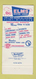Matchbook Cover - Elms Motor Lodge Flint MI 30 Strike