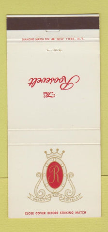 Matchbook Cover - Hotels New York City Biltmore Barclay Roosevelt 30 Strike