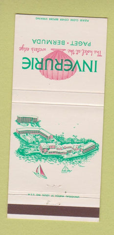 Matchbook Cover - Inverurie Hotel Paget Bermuda 30 Strike