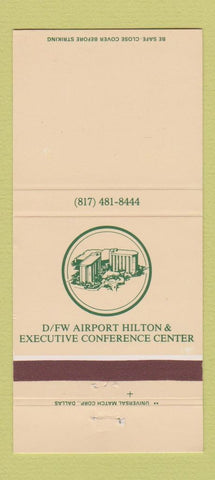 Matchbook Cover - Dallas Fort Worth Airport Hilton TX 30 Strike