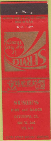 Matchbook Cover - Susie's Restaurant Ottumwa IA