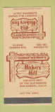 Matchbook Cover - Old Hickory Inn Glendora CA San Gabriel Weimer's 30 Strike