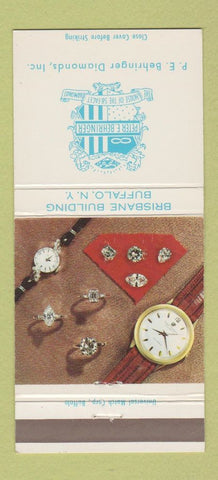 Matchbook Cover - Behringer Diamonds Buffalo NY Patek Philippe 30 Strike