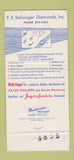 Matchbook Cover - Behringer Diamonds Buffalo NY Patek Philippe 30 Strike