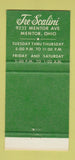 Matchbook Cover - The Scalini Gourmet Room Mentor OH 30 Strike