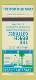 Matchbook Cover - The Beach Cottages San Diego CA 30 Strike