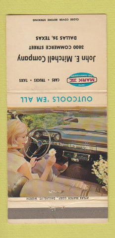 Matchbook Cover - Mark IV Air Conditioning Dallas TX girlie WEAR 30 Strike