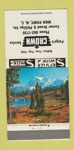 Matchbook Cover - Paige's Crown oil gas? High Point NC 30 Strike