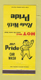 Matchbook Cover - Mr Pride Car Wash Memphis TN WEAR 30 Strike