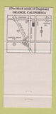 Matchbook Cover - La Brasserie French Cafe Orange CA Brentwood 30 Strike