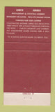Matchbook Cover - Carlo's Restaurant Los Banos CA 30 Strike