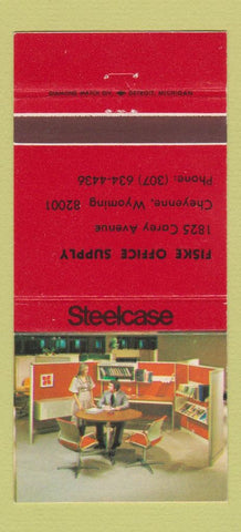 Matchbook Cover - Steelcase Office Furniture Cheyenne WY 30 Strike