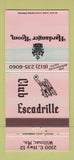 Matchbook Cover - Hardanger Room Club Escadrille Willmar MN 30 Strike