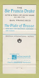Matchbook Cover - Sir Francis Drake Hotel San Francisco CA 30 Strike