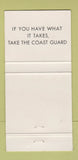 Matchbook Cover - United States Coast Guard Recruiting 30 Strike