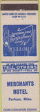 Matchbook Cover - Evans oil gas Esso Fried hicken Sumter SC