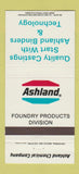 Matchbook Cover - Ashland Foundry Products Dublin OH 30 Strike
