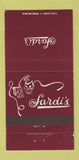 Matchbook Cover - Sardi's New York City 30 Strike