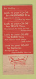 Matchbook Cover - COOP Batteries Jackson County Medford OR 30 Strike