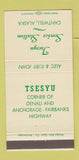 Matchbook Cover - Tsesyu Service Station oil gas Cantwell AK 30 Strike
