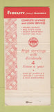 Matchbook Cover - Fidelity Federal Savings Sherman Oaks Glendale CA 30 Strike