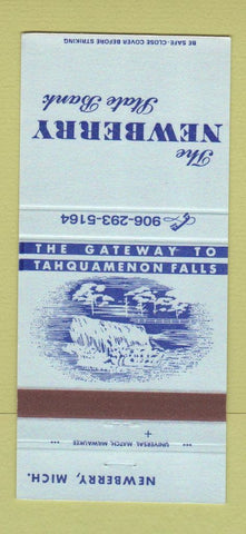 Matchbook Cover - Newberry State Bank Newberry MI 30 Strike