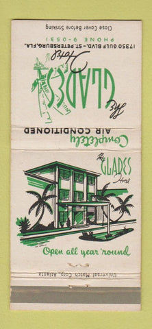 Matchbook Cover - The Glade Hotel St Petersburg FL WEAR 30 Strike