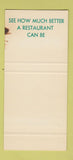 Matchbook Cover - Sand Dollar Restaurant St Petersburg FL SAMPLE 30 Strike