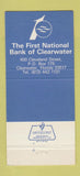 Matchbook Cover - Clearwater's First National Bank FL 1976 30 Strike