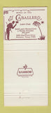 Matchbook Cover - El Caballero Latin Club Houston TX 30 Strike