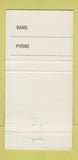 Matchbook Cover - New River Saloon Raw Bar Fort Lauderdale FL 30 Strike