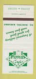 Matchbook Cover - Hot Peppers Cafe Dancing Karaoke 30 Strike