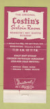 Matchbook Cover - Costino's Sirloin Room Washington DC 30 Strike