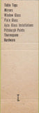 Matchbook Cover - Merrill Glass Co WI