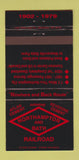 Matchbook Cover - Northampton and Bath Railroad Atlas Cement 30 Strike