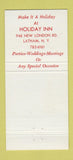 Matchbook Cover - Holiday Inn Latham NY Christmas 30 Strike