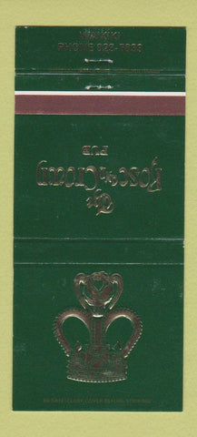 Matchbook Cover - Rose and Crown Pub Waikiki Hwaii 30 Strike