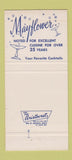Matchbook Cover - Mayflower Rockford IL restaurant 30 Strike
